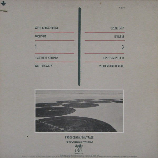Led Zeppelin : Coda (LP, Album, Cin)