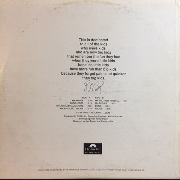 Bill Cosby : When I Was A Kid (LP, Album)