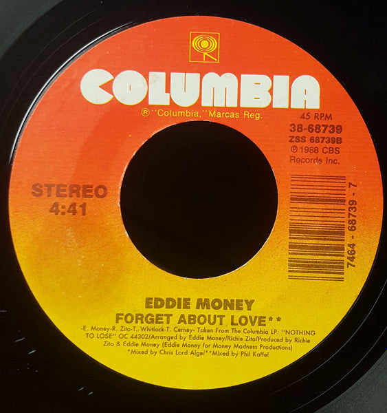 Eddie Money : Let Me In (7", Single)