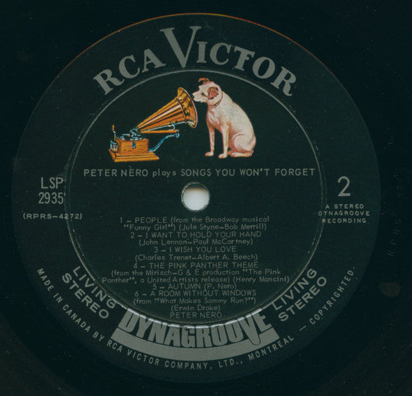 Peter Nero : Peter Nero Plays Songs You Won't Forget (LP, Album)