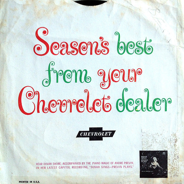 Dinah Shore : Season's Best (7", EP, Mono)