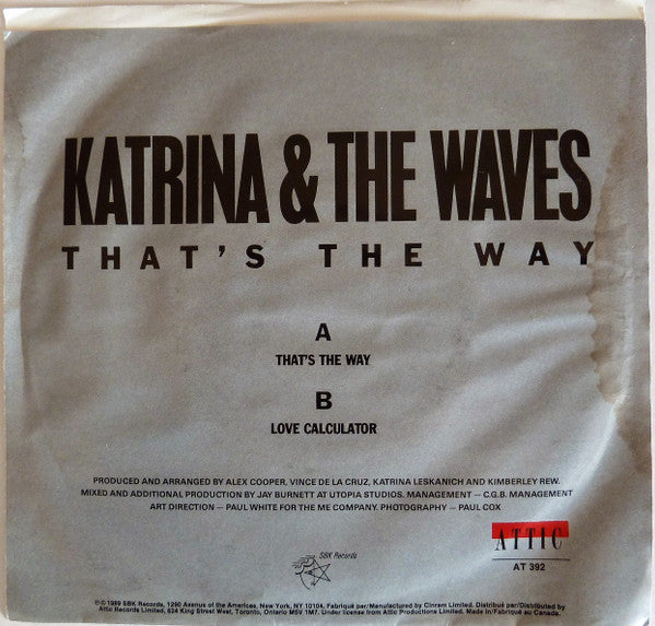 Katrina And The Waves : That's The Way (7", Single)