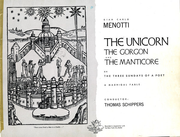 Thomas Schippers, Gian Carlo Menotti, New York City Ballet : The Unicorn, The Gorgon And The Manticore (LP + Box)