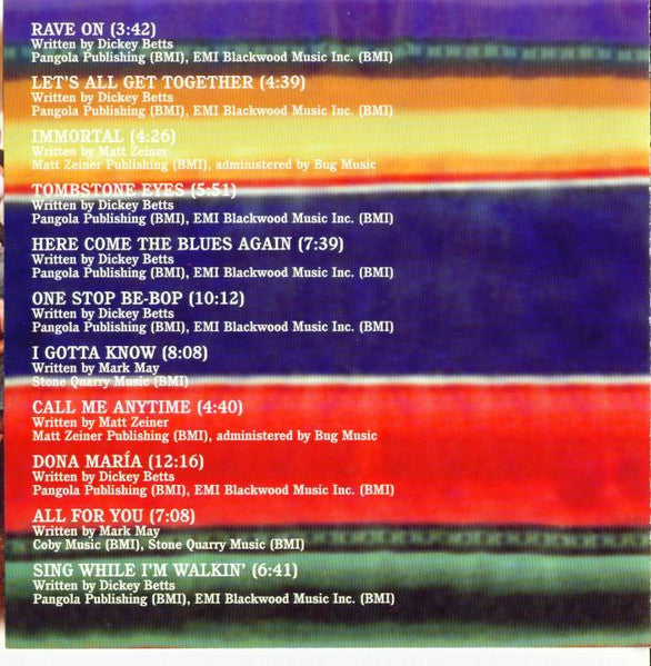 Dickey Betts Band* : Let's Get Together (CD, Album)