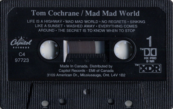 Tom Cochrane : Mad Mad World (Cass, Album, Dol)