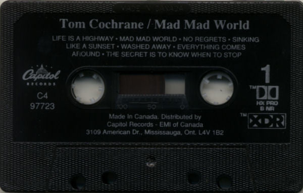 Tom Cochrane : Mad Mad World (Cass, Album, Dol)