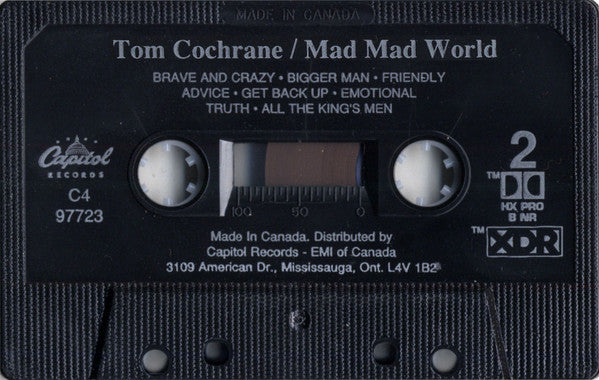Tom Cochrane : Mad Mad World (Cass, Album, Dol)
