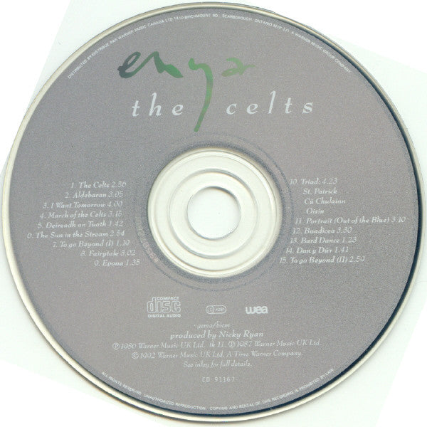 Enya : The Celts (CD, Album, RM)
