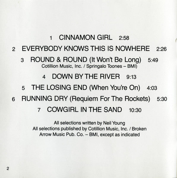 Neil Young With Crazy Horse : Everybody Knows This Is Nowhere (CD, Album, Club, RE)