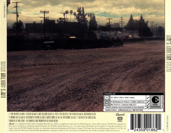 Jane's Addiction : Strays (CD, Album, Enh)