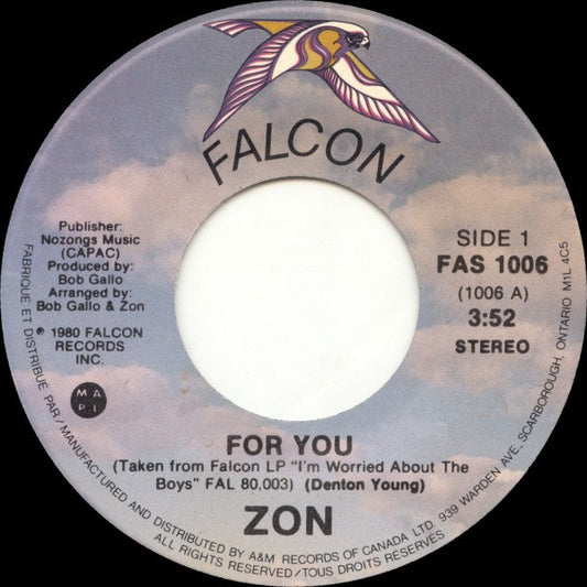 Zon (2) : For You / Just The Other Side (7")