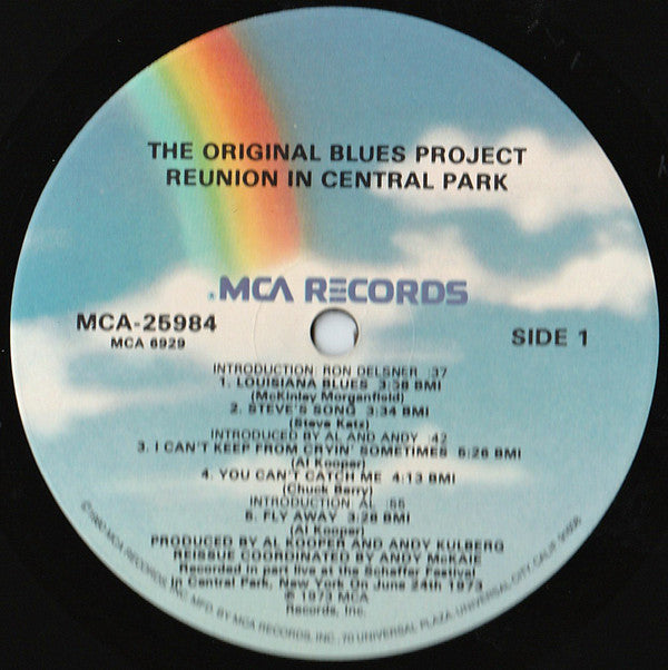 The Blues Project : Reunion In Central Park (LP, Album, RE, Glo)