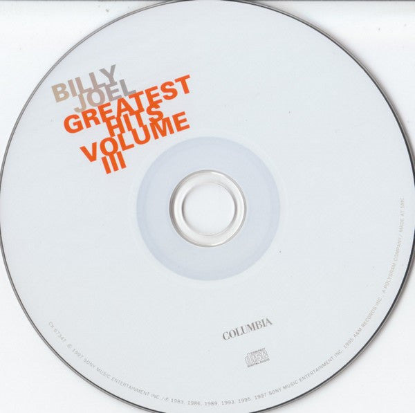 Billy Joel : Greatest Hits Volume III (CD, Comp, Club)