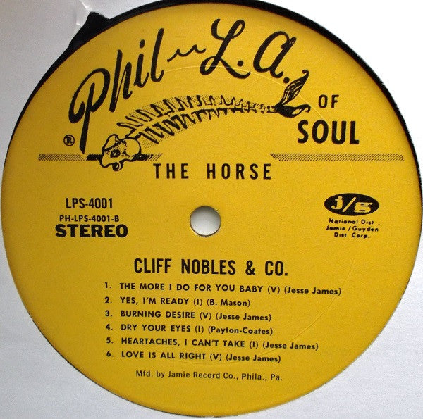 Cliff Nobles & Co : The Horse (LP, Album)