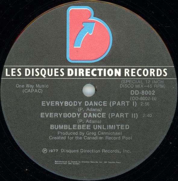 Bumblebee Unlimited : Everybody Dance (12")