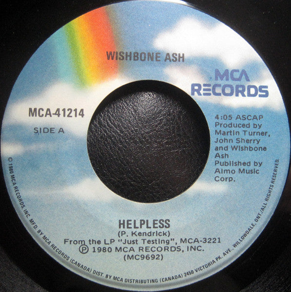 Wishbone Ash : Helpless / Insomnia (7")