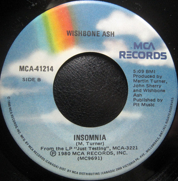 Wishbone Ash : Helpless / Insomnia (7")
