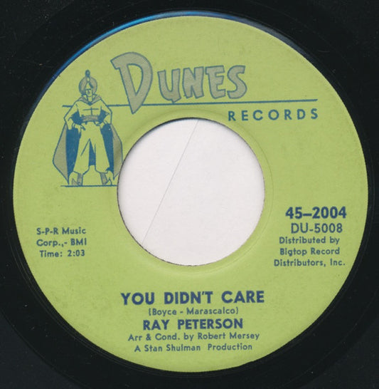 Ray Peterson : You Didn't Care / Sweet Little Kathy (7")