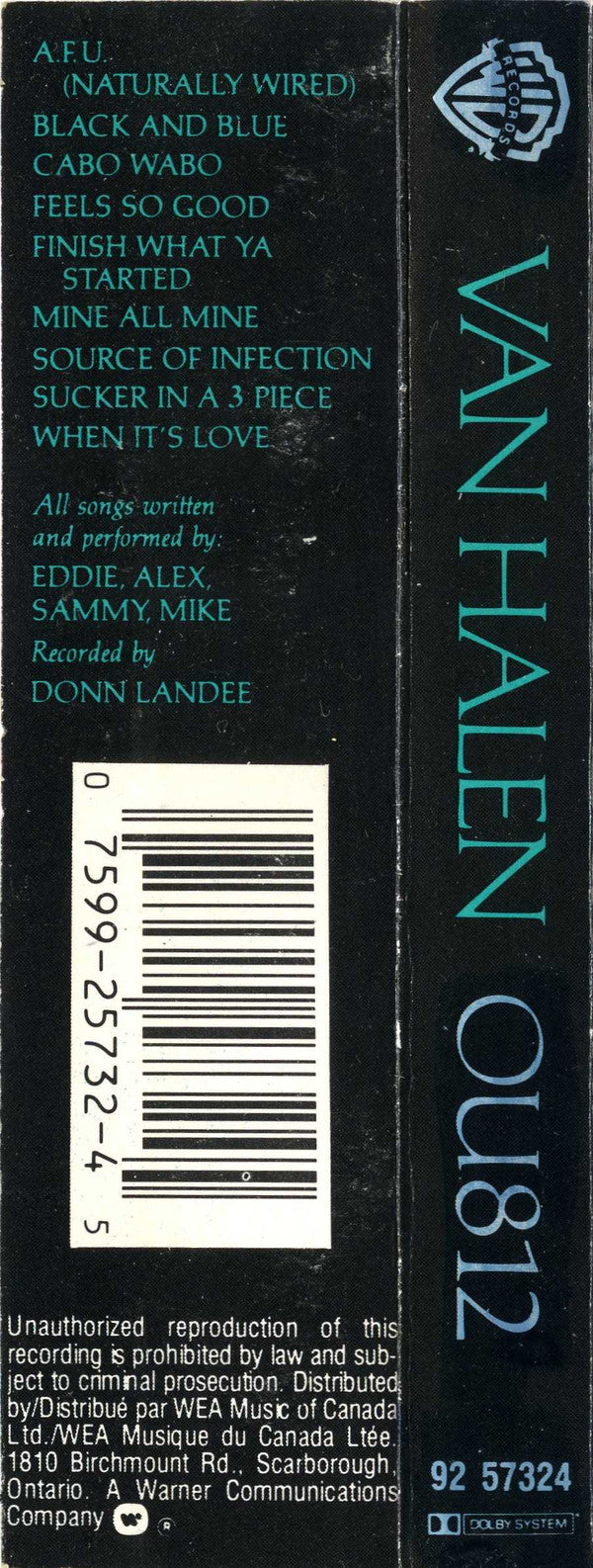 Van Halen : OU812 (Cass, Album, Dol)