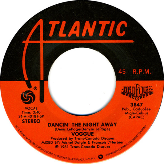 Voggue : Dancin' The Night Away (7", Single)