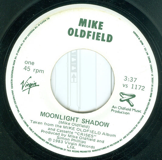 Mike Oldfield : Moonlight Shadow (7", Single)