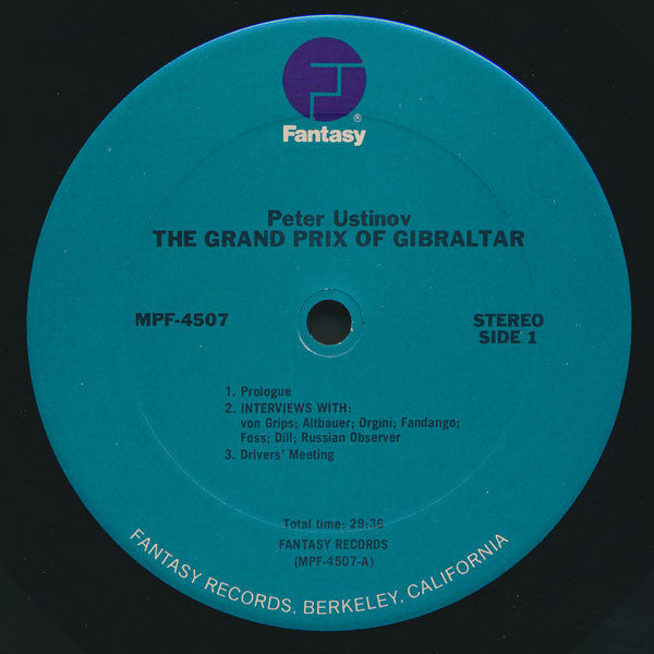 Peter Ustinov : The Grand Prix Of Gibraltar! (LP, RE)