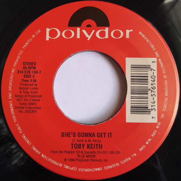 Toby Keith : Does That Blue Moon Ever Shine On You (7", Single)