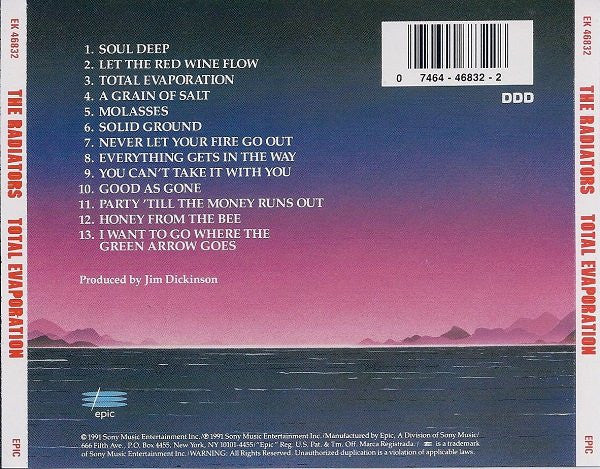 The Radiators : Total Evaporation (CD, Album)