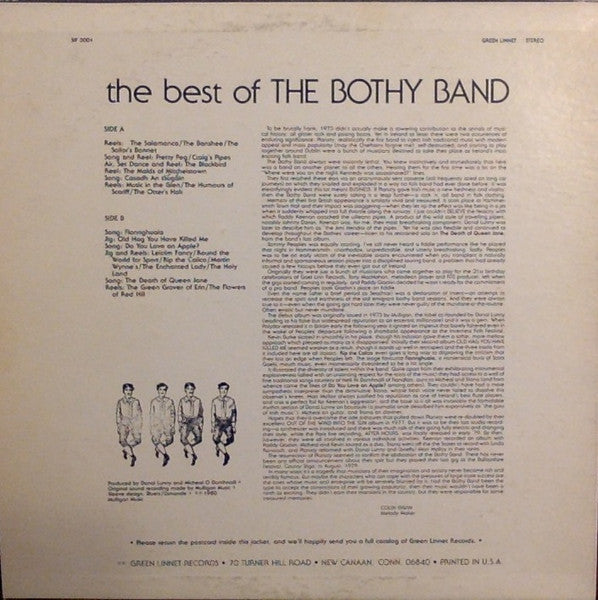 The Bothy Band : The Best Of The Bothy Band (LP, Comp)