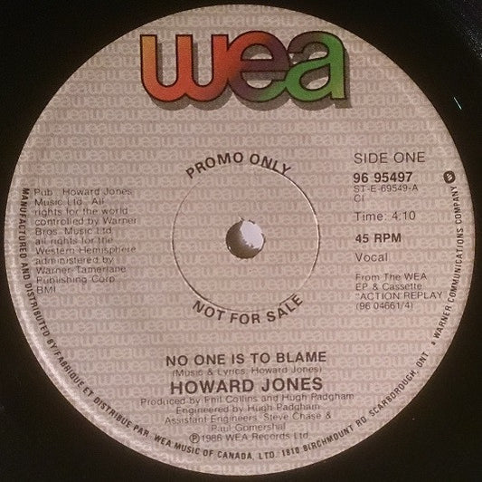 Howard Jones : No One Is To Blame (7", Promo)