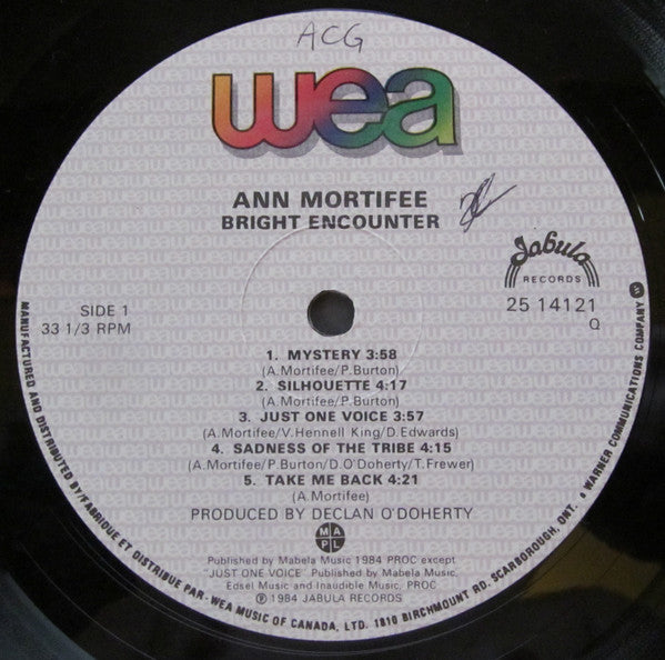 Ann Mortifee : Bright Encounter (LP, Album)