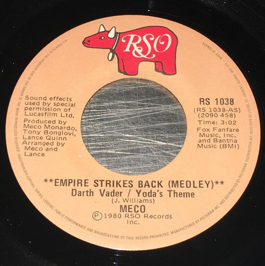 Meco Monardo : Empire Strikes Back (Medley) (Darth Vader/Yoda's Theme) (7", Single)