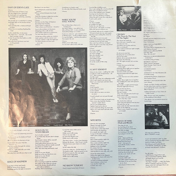 Billy Thorpe : East Of Eden's Gate (LP, Album)