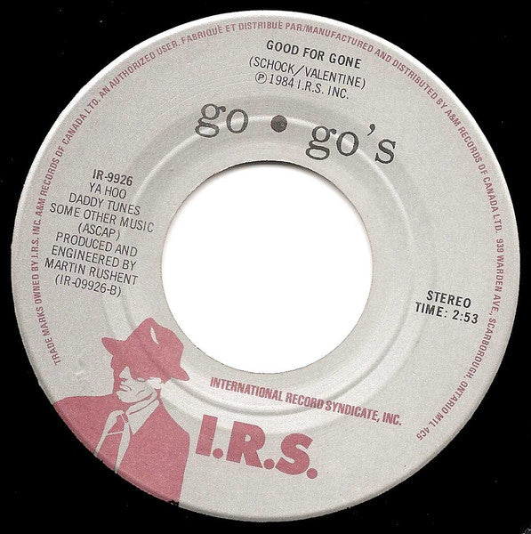 Go-Go's : Head Over Heels / Good For Gone (7", Single)