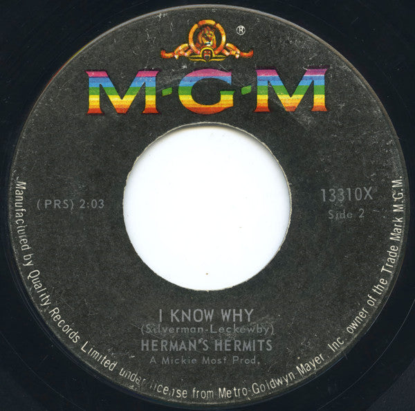 Herman's Hermits : Can't You Hear My Heartbeat  (7", Single)