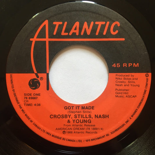 Crosby, Stills, Nash & Young : Got It Made (7")