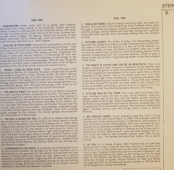 Stan Freeman, His Piano And Orchestra* : Fascination (LP, Album, Gat)
