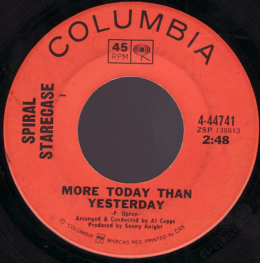 Spiral Starecase : More Today Than Yesterday (7", Single)