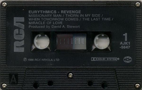 Eurythmics : Revenge (Cass, Album)