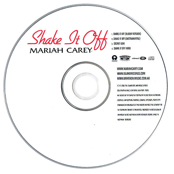 Mariah Carey : Shake It Off (CD, Single, Enh, Ltd)