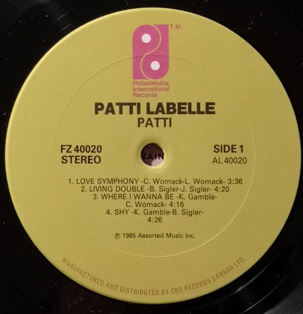 Patti Labelle : Patti (LP, Album)