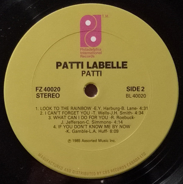 Patti Labelle : Patti (LP, Album)