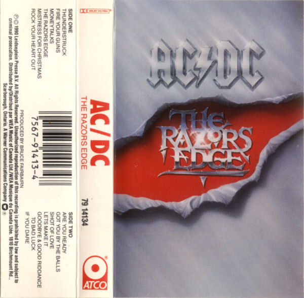 AC/DC : The Razors Edge (Cass, Album)