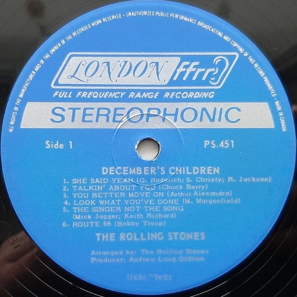 The Rolling Stones : December's Children (And Everybody's) (LP, Album, RE)