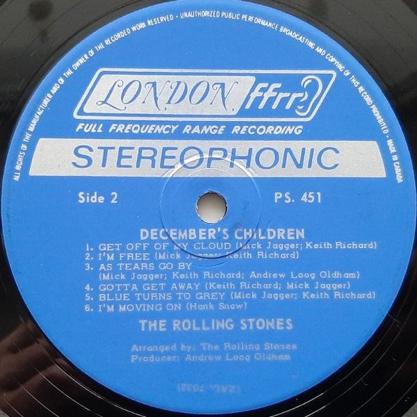 The Rolling Stones : December's Children (And Everybody's) (LP, Album, RE)