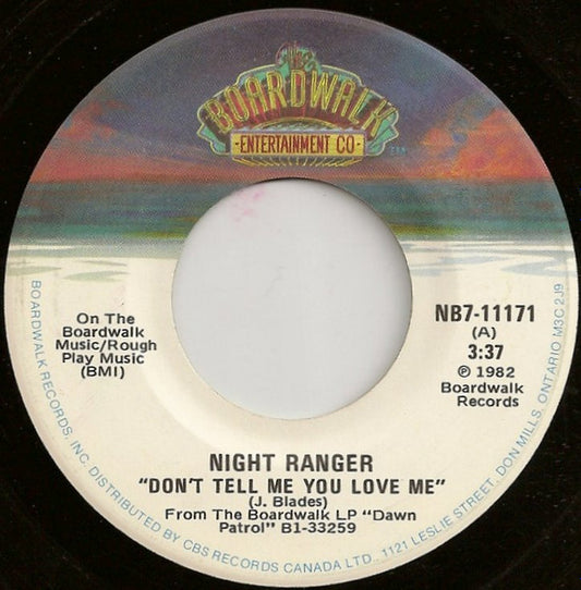 Night Ranger : Don't Tell Me You Love Me (7", Single)