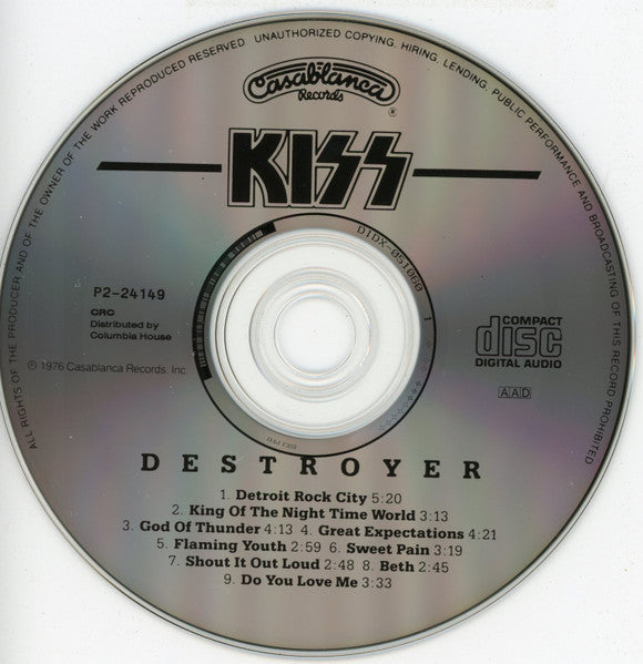 Kiss : Destroyer (CD, Album, Club, RE)