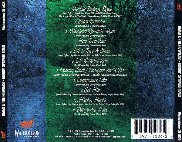 Omar And The Howlers : Muddy Springs Road (CD, Album)