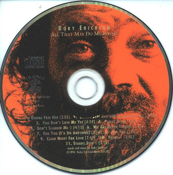 Roky Erickson : All That May Do My Rhyme (CD, Album)