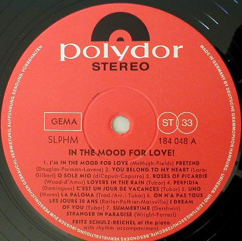 Fritz Schulz-Reichel : In The Mood For Love (LP, Album)